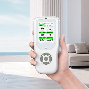 Handheld 9 In 1 Air Quality Monitor With LCD Display For Formaldehyde Co2 Pm2 5 Tvoc Detection - Product Image 2