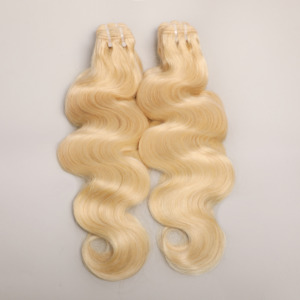 Cabello Humano Virgen Chino Rubio Listo para Enviar, Extensiones de Cabello Humano Liso Natural sin Procesar 15A <span class=keywords><strong>613</strong></span> - Product Image 4