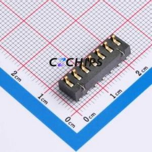 GT-BTP30007-0650B-015A Blade/Spring Contact Battery Connector SMD,P=3mm Connector Spring Contact Type 3mm 7P Horizontal Mount - Product Image 1