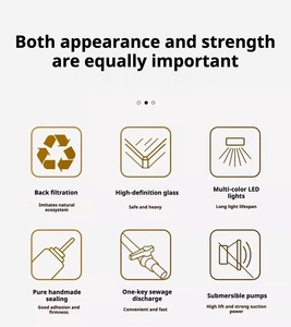 Grand <span class=keywords><strong>aquarium</strong></span> incurvé sans changement d'eau, écologique, sur pied pour salon - Product Image 4