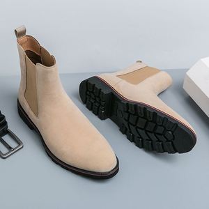 Nouveauté, chaussures pour hommes de grande taille, bottes courtes décontractées, bottes Chelsea en daim en stock - Product Image 2