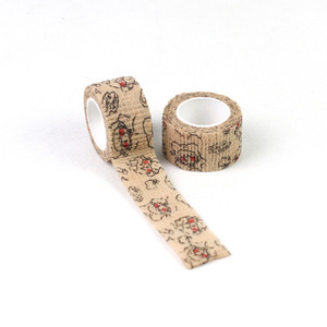 Venda elástica cohesiva transpirable no tejida autoadhesiva para uso escolar infantil, vendaje deportivo a granel con longitud personalizable - Product Image 4