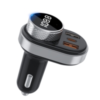 Radio con bluetooth para coche, transmisor fm, reproductor mp3 de frecuencia completa, manos libres, Tarjeta SIM TF, 3 puertos, venta directa de fábrica