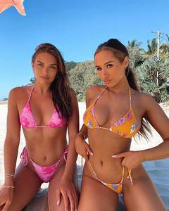 OEM 2020 Nouveau Maillot <span class=keywords><strong>de</strong></span> <span class=keywords><strong>Bain</strong></span> Bikini Micro String Sexy pour Jeunes Filles, Imprimé Tie-Dye - Product Image 1