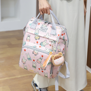 Thời trang in thiết kế mới công suất lớn bé tã Túi tùy chỉnh mẹ Oxford không thấm nước xác ướp Ba lô - Product Image 4