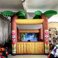 Accessoire de photomaton gonflable Tiki pour la décoration d'entrée de bar ou de fête Luau