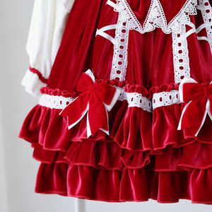 Boutique Kinder Vintage Kleid Weihnachten Kleinkind Party Kleid Mädchen Prom Kleider Spanisch Luxus Vintage Kleid Prinzessin Lolita Kleid - Product Image 3