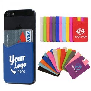 Support de téléphone adhésif en silicone personnalisé avec logo d'usine, support de carte mobile avec fonction claquant - Product Image 3