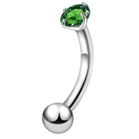 Gaby 16G Titane Zircon Punk Anneau de Sourcil Boucle d'Oreille Daith ASTM-F136 Prince Albert Unisexe Cadeaux de Fête Mariage Vente en Gros