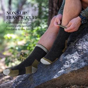 Vente en gros <span class=keywords><strong>de</strong></span> chaussettes <span class=keywords><strong>de</strong></span> camping <span class=keywords><strong>de</strong></span> randonnée en laine mérinos personnalisées chaussettes thermiques chaudes pour hommes et femmes - Product Image 5