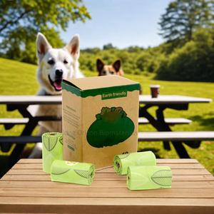 Bolsas para excremento de perro, biodegradables, compostables, sostenibles, ecológicas, de plástico, para desechos de mascotas, certificadas por <span class=keywords><strong>ORIZON</strong></span> - Product Image 2