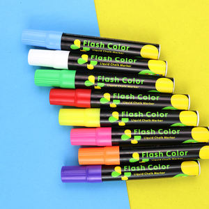 Светодиодная меловая доска для рисования деревянная доска для сообщений маркер с 8 светлыми цветами для детей, ресторана, бара, праздника - Product Image 5