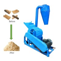 Déchiqueteuse de bois automatique largement utilisée, nouvelle conception de la noix de coco, broyeur de branches d'arbre