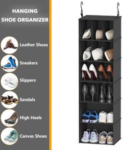 Organisateur de rangement suspendu pour vêtements, pliable, multifonctionnel, 24 compartiments, lot de 2, tendance - Product Image 3