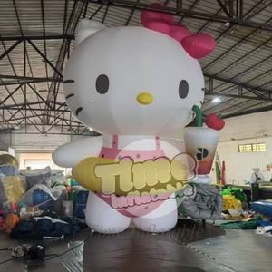 4m 5m 6m مخصصة نفخ كبيرة مرحبا القط كيتي في الهواء الطلق مركز للتسوق معرض الحدث الترويجي - Product Image 2
