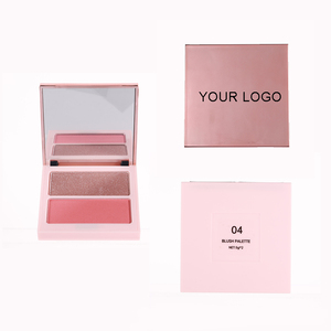 Paleta de maquillaje 2 en 1, resaltador de rubor vegano, paleta de maquillaje, rubor en polvo, paleta de maquillaje de alta calidad, el <span class=keywords><strong>mejor</strong></span> rubor, Etiqueta Privada - Product Image 1