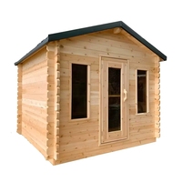Kit de sauna à bois en pin finlandais de style moderne pour villa, maison, salle de sport ou usage extérieur