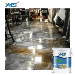 YMS <strong>Coatings</strong> KCF-21G Anti-Static <strong>Epoxy</strong> <strong>Floor</strong> Paint Metallic <strong>Coating</strong> Easy Application with Brush-Free Sample Available - Product Image 1