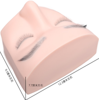 Tête de mannequin réaliste pour la pratique des extensions de cils et de sourcils avec cheveux injectés, nouveaux modèles de formation pour salons de beauté