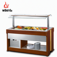 Table de buffet pliante portable et professionnelle personnalisée, cadre durable, style à température unique, pour les événements de restauration intérieurs en plein air