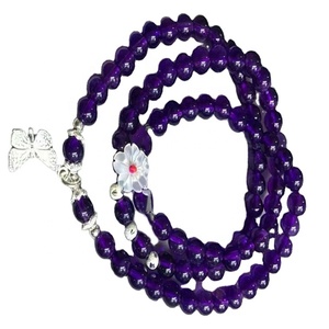 Collana di ametista/Febbraio Birthstone Gioielli/argento Ametista Braccialetto Della Pietra Preziosa - Product Image 2