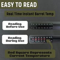 Autocollants thermosensibles en plastique pour canon de pistolet, 30-60°C/86-140°F, thermolabels réversibles à 7 points, résistants à l'huile
