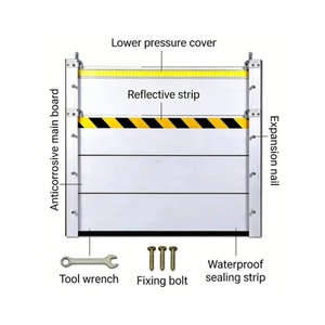 Barriera Antiallagamento in Lega di Alluminio Resistente, Soluzione Commerciale e Industriale per la Protezione dalle Inondazioni, <span class=keywords><strong>Dimensioni</strong></span> Personalizzabili, <span class=keywords><strong>Scudo</strong></span> Impermeabile - Product Image 3