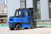 Montacargas Eléctrico Heftruck de 5 Toneladas, Elevación de 5m, Batería de Litio, Desplazador Lateral Hidráulico para Trabajo Pesado en Terrenos Difíciles, Certificado CE