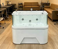 Baignoire de toilettage pour animaux durable, drainage rapide, structure facile à nettoyer, pour usage domestique et professionnel en salon de toilettage pour animaux