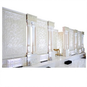 Escenario de Boda Estilo Hollywood, Decoración Elegante con Sofá Blanco y Cortinas Rojas para Ceremonia Occidental - Product Image 3