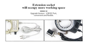 עוצמה גבוהה 56 חרוזים מיקרוסקופ נורה מקור אור - Product Image 3