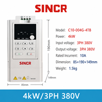 Convertisseur VFD monophasé triphasé, onduleur connecté au réseau, limiteur de fréquence, convertisseur DC-DC pour application moteur, 380V nominal