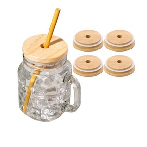 Wholesale Wooden Storage <b>Lids</b> Flip Top Cap Bamboo or Wood Round Turned Cups Pilfer Proof Mason Jar Wood <b>Lid</b> - Product Image 1