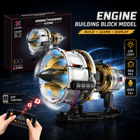 Modèle de blocs de construction d'aviomoteur, modèle de jouet en plastique haute précision, ensemble de blocs de construction, thème transport, cadeau pour collectionneurs