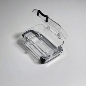 Transparent Portable Plastic Fashion Mini <b>Suitcase</b> Jewelry Storage Box Hair Accessories-Custom Decorative Promotional Candy Silk - Product Image 3