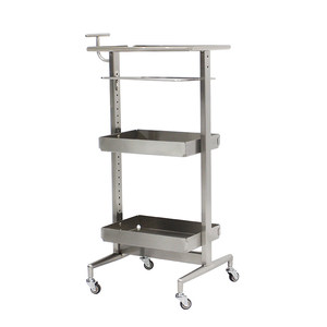 Carrito de Peluquería Profesional con 4 Ruedas, Carrito de Almacenamiento de Aleación de Aluminio para Peluquería, Diseño Minimalista, Fácil de Mover - Product Image 6