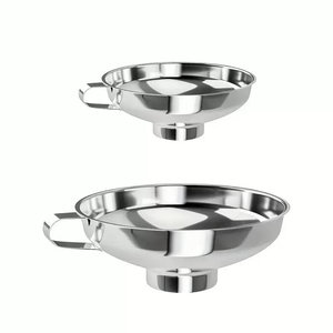 Funil de Aço Inoxidável para Cozinha com Boca Larga Utensílio Multiuso para Conservas Colheres de <span class=keywords><strong>Metal</strong></span> - Product Image 6
