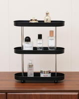 Plateau de rangement, boîte de rangement cosmétique de bureau, support de rangement pour maquillage, étagère à épices de cuisine, étagère sur pied