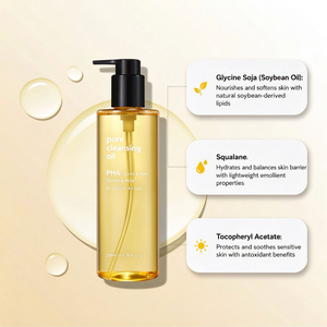 PHA Pore Cleansing <b>Oil</b> Facial Cleanser Makeup <b>Remover</b> for Sensitive Dry Skin 200ml Private Label - Product Image 4