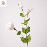 Fleurs artificielles Eustoma Lisianthus au toucher réel, fleurs de campanule hydratantes, fleurs artificielles de gentiane de prairie pour la décoration d'événements
