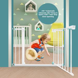 Portão do bebê para Portas e Escadas Auto Fechar Dog/Puppy <span class=keywords><strong>Gate</strong></span>, fácil instalação, pressão montada, sem perfuração - Product Image 3