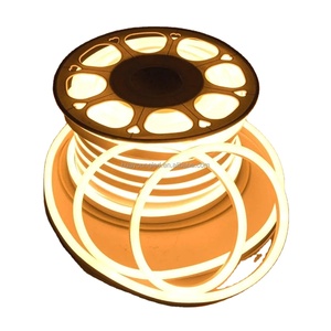 Luz LED de neón flexible de silicona roja de un solo color, con longitud de corte de 1 cm/2,5 cm, DC12V, utilizada para letras de neón en letreros. - Product Image 1