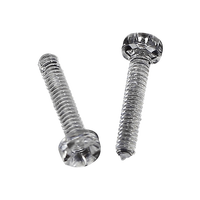Vis isolée M2 à tête cylindrique cruciforme en nylon transparent pour montage de bande lumineuse intérieure de voiture, non magnétique, légère