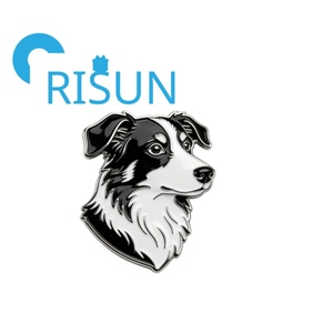 Épingles en émail personnalisées en métal en gros, Border Collie, <span class=keywords><strong>Sheltie</strong></span>, Berger écossais, badge, cadeaux pour les amoureux des chiens, épingles à revers en émail, broches - Product Image 6