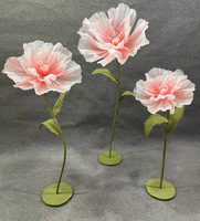Décorations géantes écologiques en soie artificielle, fleurs de pivoine en trois parties, pour mariage et Noël, directement de l'usine