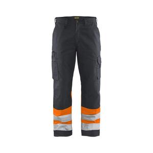 BLAKLADER - 156418119653C46 Pantalon haute visibilité Gris moyen/Orange-EAN 7330509746615 HI-VIS WORKWEAR - Product Image 1