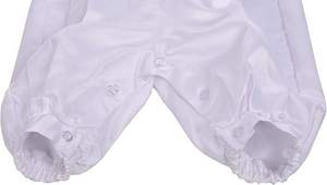 Ensemble de 3 pièces personnalisé pour bébés garçons baptême baptême barboteuse vêtements de cérémonie broderie croix gilet blanc bébé garçon vêtements d'anniversaire - Product Image 4