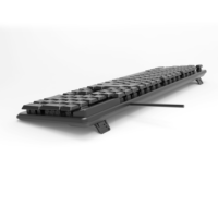 QWERTY 9813 filaire USB 2.0 étanche clavier de Projection noir pour PC portable nouveau