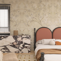 Papier peint personnalisé français moderne imperméable et ignifuge à motif géométrique haut de gamme pour fond de télévision, salon, chambre à coucher, hôtel
