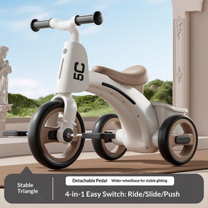 Triciclo de Plástico para Niños de <span class=keywords><strong>1</strong></span> a 6 Años; Bicicleta de Equilibrio con Música y Luces; Carrito para Niños Pequeños con Diseño Antivuelco - Product Image 2